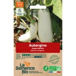 AUBERGINE LONGUE BLANCHE - Graines BIO | La Semence Bio | Graines et Bio
